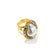 Gemstone Bochic “Orient” Multi Sapphire & Pearl Cocktail Ring Set In 18K Gold & Silver, Size 7 For Sale - Image 7 of 12
