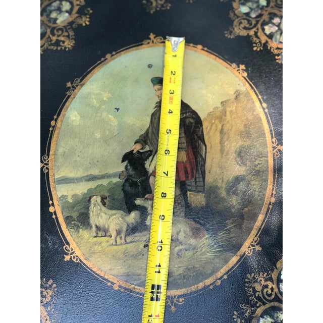 19th Century 19th Century Scottish Paper Mache Tilt Top Table For Sale - Image 5 of 12