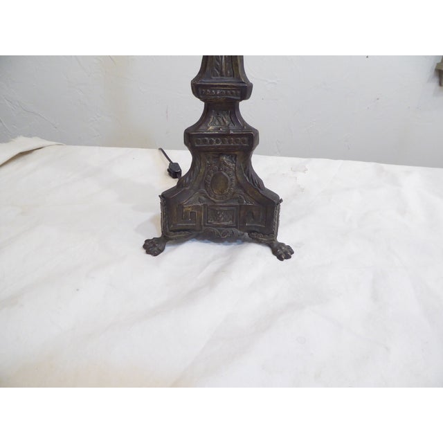 19th Century Pricket Lamps - A Pair For Sale - Image 4 of 5