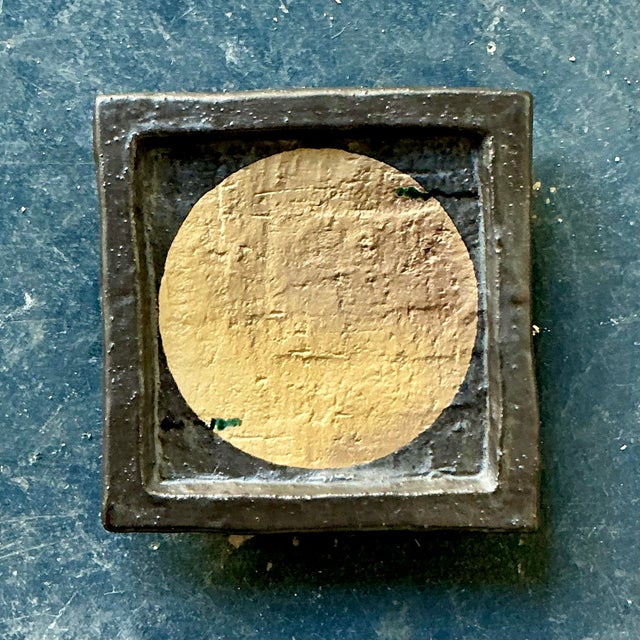 This exquisite piece of original studio pottery is a masterclass in the Wabi-Sabi aesthetic, blending Brutalist form with...