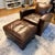 2020s Restoration Hardware Library Chair With Ottoman For Sale - Image 5 of 12