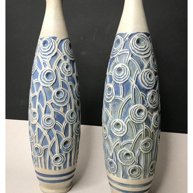 Art Deco Vases from Mougin Nancy, Set of 2 For Sale - Image 4 of 7