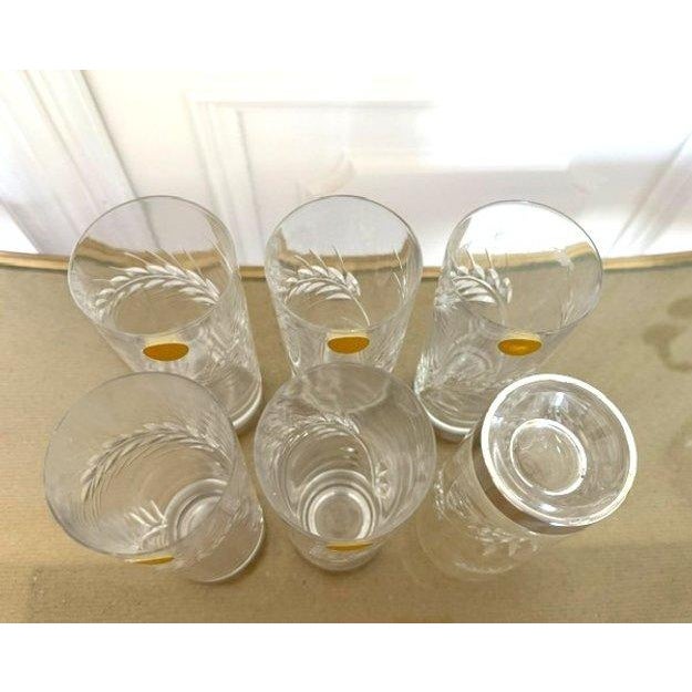 1960s Set of 6 RCR-Attributed Italian Cut Crystal Highball Glasses With 800 Silver Bases by Vincenzo Cei, Florence For Sale - Image 5 of 7