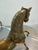 Gold Large Vintage Brass Horse For Sale - Image 8 of 11