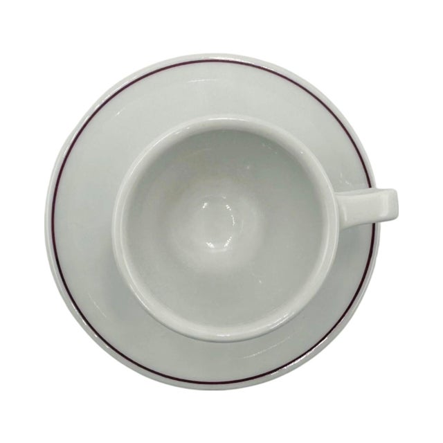 Vintage Le Grand Colbert Paris Restaurant Demitassse Cup & Saucer For Sale In Washington DC - Image 6 of 12