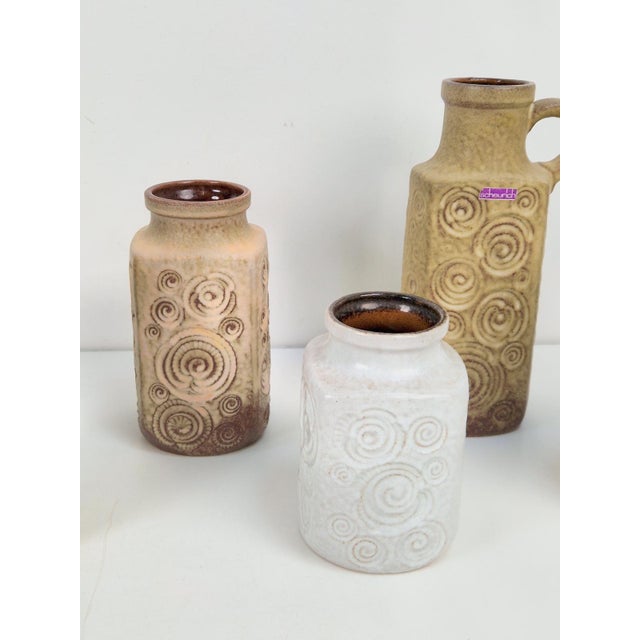 Ceramic Vintage Jura Vases from Scheurich Ceramic, W. Germany 1970s, Set of 5 For Sale - Image 7 of 10