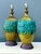 This exceptional pair of Mid-Century Modern table lamps showcases a bold, organic aesthetic reminiscent of the iconic...