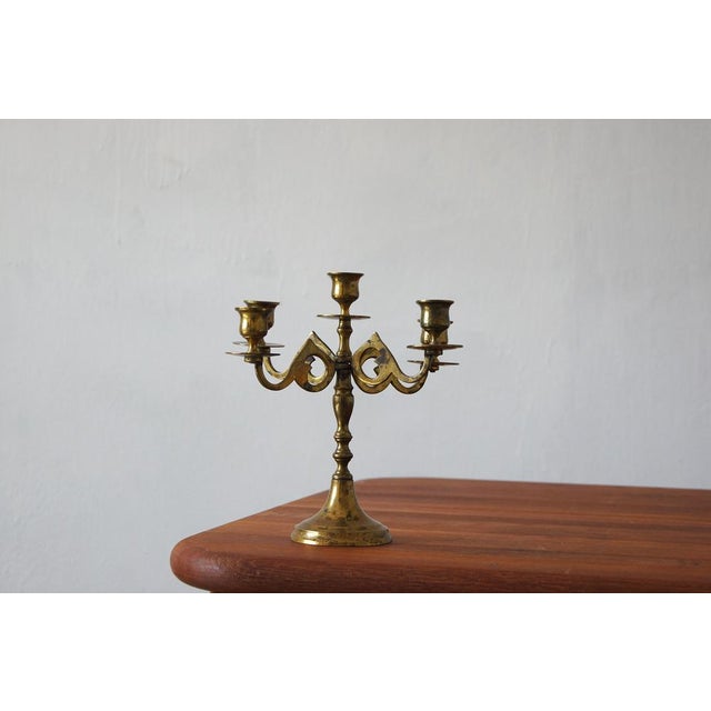 Brass Candleholder from Scandia Massing, 1950s For Sale - Image 6 of 7