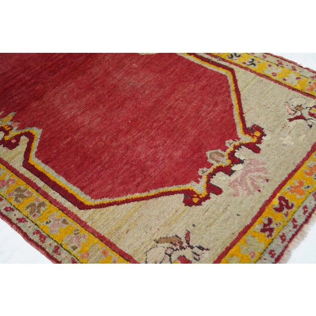 Textile Antique Oushak Rug 2'4'' x 4'6'' For Sale - Image 7 of 11