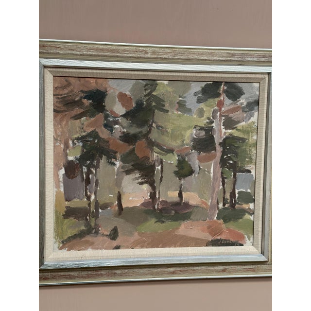 Jan Dahlin, Pine Forest, 1959, Oil on Canvas, Framed For Sale - Image 16 of 18