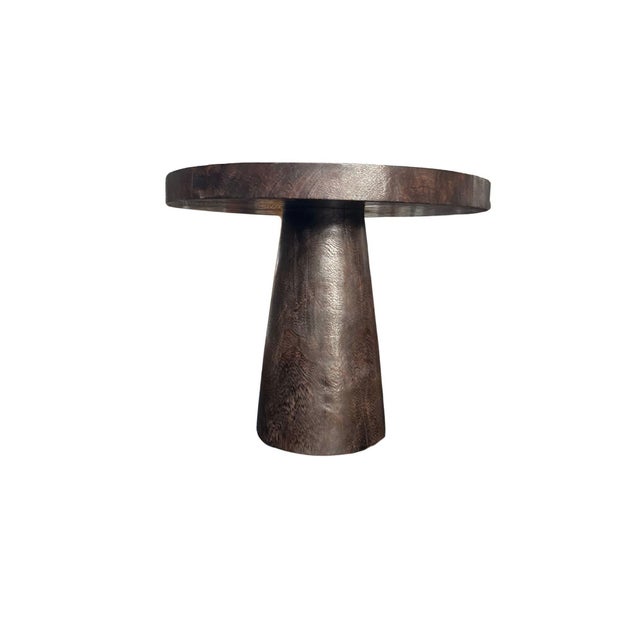 Not Yet Made - Made To Order Sculptural Solid Suar Wood Dining Table With Expressive Grain, Espresso Finish For Sale - Image 5 of 5