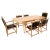 Mid 20th Century Solid Curly Maple Table with 6 Chairs Hand Made Jointly Studio Dining Set - 7 Pieces For Sale - Image 13 of 13