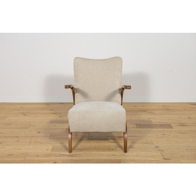 The armchair by Jindřich Halabala for Thonet produced in the 1930s. It is made of bentwood and spring seats. It is painted...