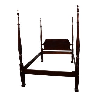 Council Craftsman Queen Mahogany Poster Bed For Sale