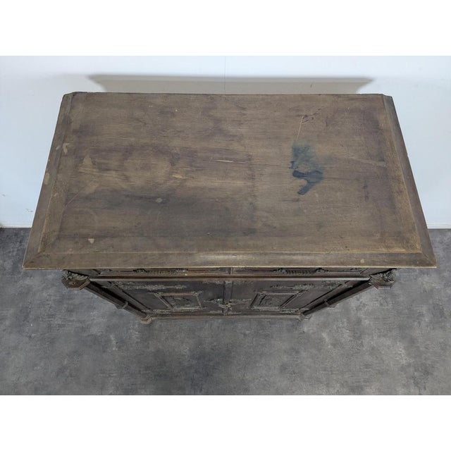 Neo-Gothic Cabinet in Bronze attributed to Mr. Ringell For Sale - Image 11 of 15