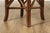 Brown Hollywood Regency Round Glass Top Rattan Dining Table For Sale - Image 8 of 17