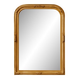 Vintage Ornate Wood Wall Mirror For Sale