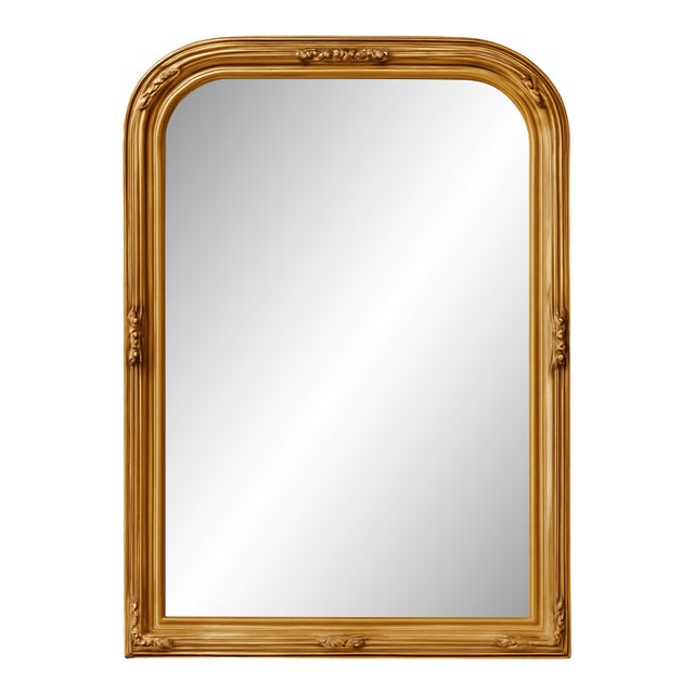 Vintage Ornate Wood Wall Mirror For Sale