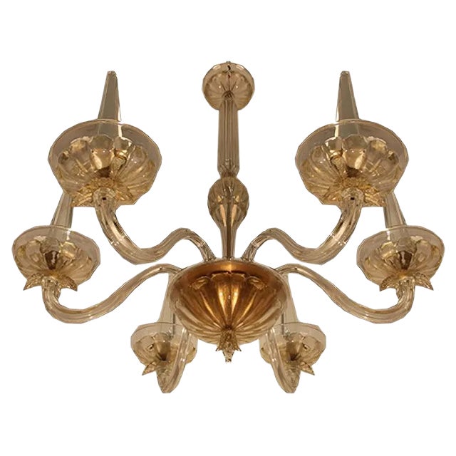 Large Chandelier by André Arbus for Veronese, 1950s For Sale