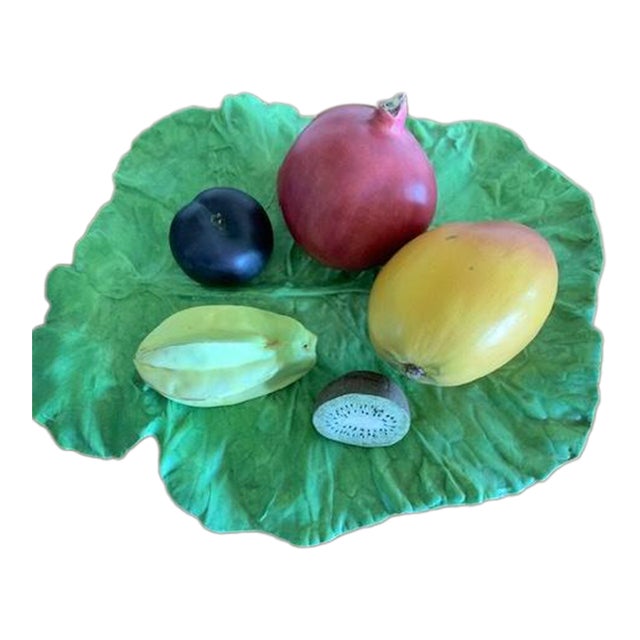 Mary Kirk Kelly Fruits on Lettuce Leaf Tray For Sale