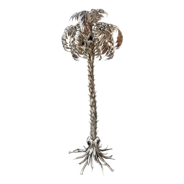 Silver Palm Floor Lamp by Hans Kögl, 1960s For Sale