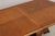 1990s Satinwood Finish Pedestal Dining Room Table W. Paw Feet For Sale - Image 5 of 18