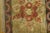 1900s Brown Floral Antique Fan Arc Border American Folk Art Hooked Small Rug For Sale - Image 15 of 15