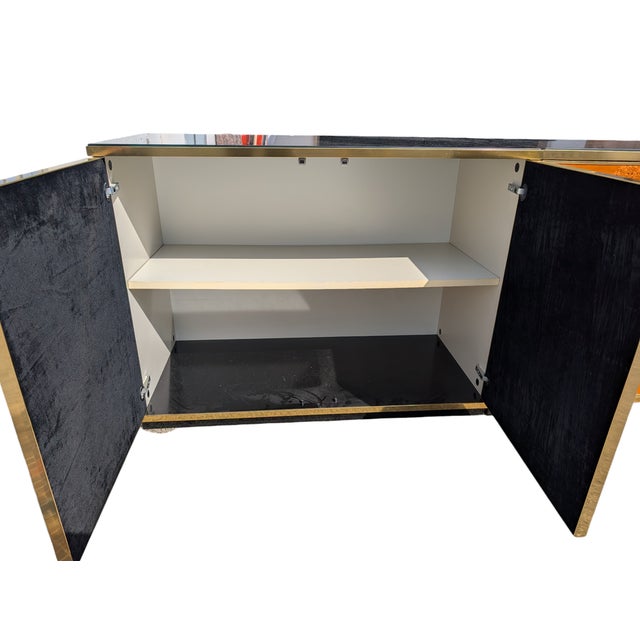 Vintage Burl Wood Sideboard, 1980s For Sale - Image 12 of 14