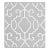 The House of Scalamandré Ming Fretwork Wp Wallcovering, Silver For Sale