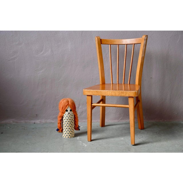 Beige Children's Bistro Chair from Baumann, 1950s For Sale - Image 8 of 9