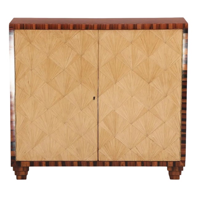 An Inlaid Cabinet in the Manner of Jean-Michel Frank. Contemporary. For Sale