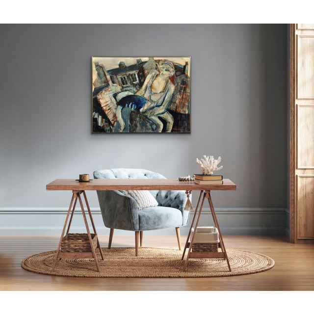 Paul Waplington, Knocked Out, 1970s, Mixed Media Painting, Framed For Sale - Image 15 of 18