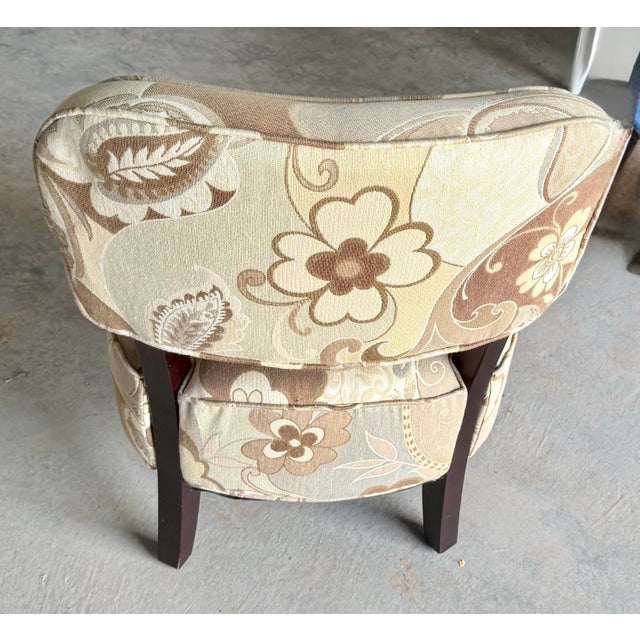 Coffee Raymour and Flanigan “Lilly” Slipper Chair For Sale - Image 8 of 12