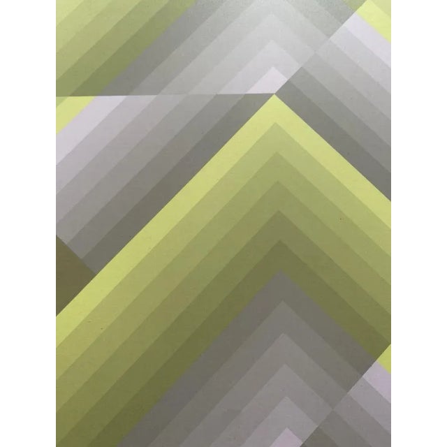 Jim Bird, Tribute to Vasarely, 1970s, Photolithograph For Sale - Image 4 of 6