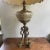 Vintage Hollywood Regency Boudoir Table Lamp With Figural Base & Porcelain Globe For Sale - Image 4 of 13