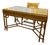 Rattan Midcentury British Colonial Campaign Style Desk & Chair Set For Sale
