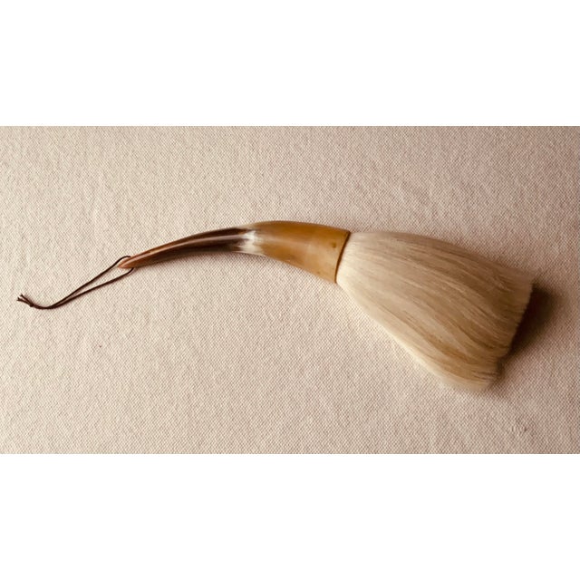 Mid 20th Century Vintage 1950s Chinese Horn Calligraphy Brush For Sale - Image 5 of 15