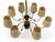 Mid-Century 8-Armed Chandelier from Vereinigte Werkstätten München, Germany, 1950s For Sale - Image 17 of 18