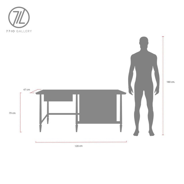 Midcentury Mexican Modern Desk For Sale - Image 6 of 7
