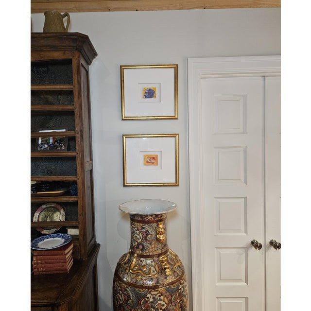 Two vibrant original watercolors by Peter Max, still in their gallery frames, were purchased as a pair in 1999 by an owner...