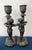 Metal Pair Vintage Maitland-Smith Cast Bronze Cherub Candlestick Holders For Sale - Image 7 of 8