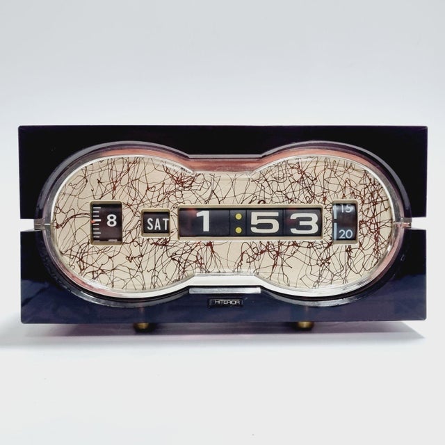 Space Age Japanese DS-100 Table Clock from Hiterior, 1970s For Sale - Image 13 of 16