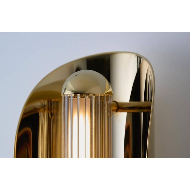 Oblong Flint Fluted Wall Lamp by Jennifer Midoz For Sale - Image 6 of 10