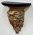 Vintage Gilded Lion Bust Wall Shelf For Sale - Image 4 of 7