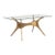 Mid-Century Modern Organico Dining Table With Bronze Base For Sale