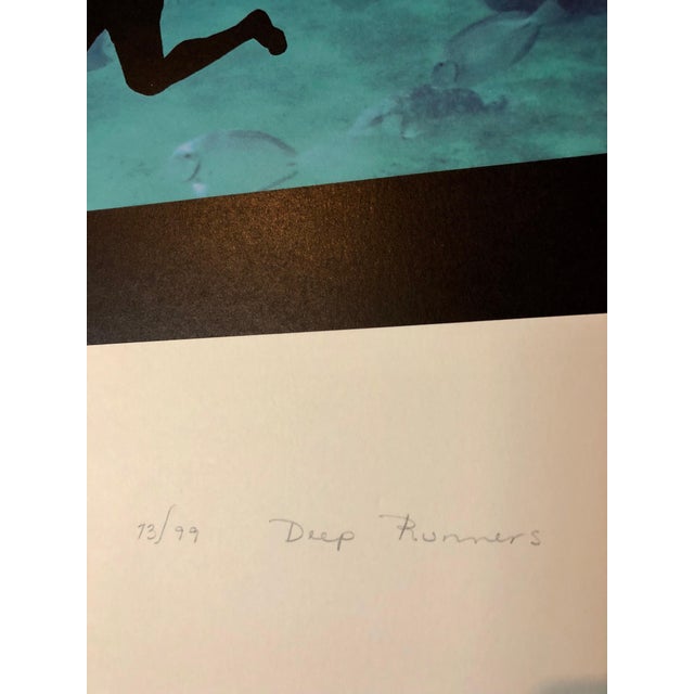 Eve Sonneman, Large Diptych "Deep runners" Photograph Signed Surrealist Photo Lithograph, 1987 For Sale In Miami - Image 6 of 7