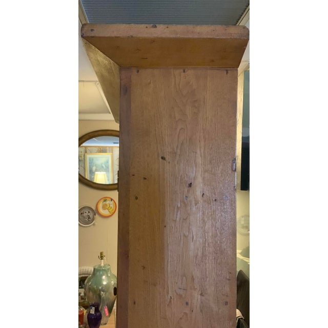 Antique Primitive Step Back Walnut Cupboard For Sale - Image 4 of 15
