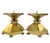 Large Brutalist Brass Candlesticks, Europe, 1970s, Set of 2 For Sale - Image 11 of 11