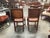 Set of 4 19th-Century English Cromwellian Leather & Oak Dining Chairs For Sale - Image 9 of 18