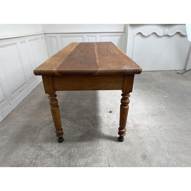 1960s Vintage Oak Worktable, 1960s For Sale - Image 5 of 9